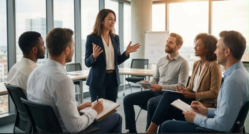 Formation pilotage de la performance commerciale : poignée de main à l'accueil