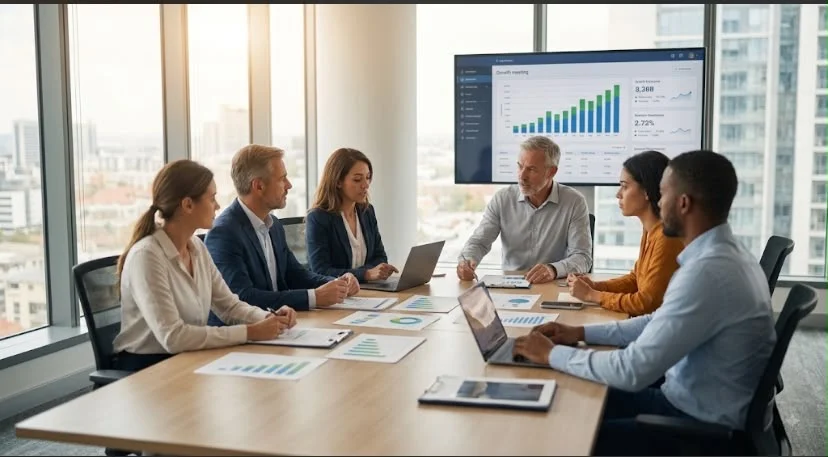 Formation vente et PNL : équipe commerciale célébrant un succès en réunion
