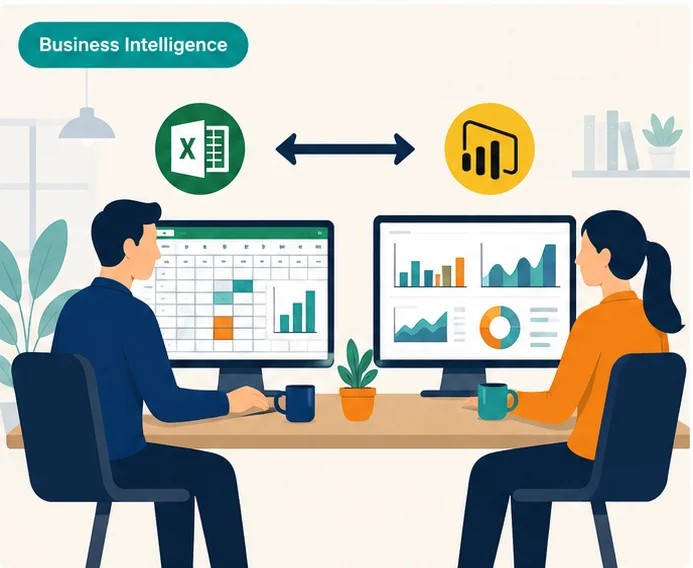 Comparaison Power BI et Excel pour une PME marocaine